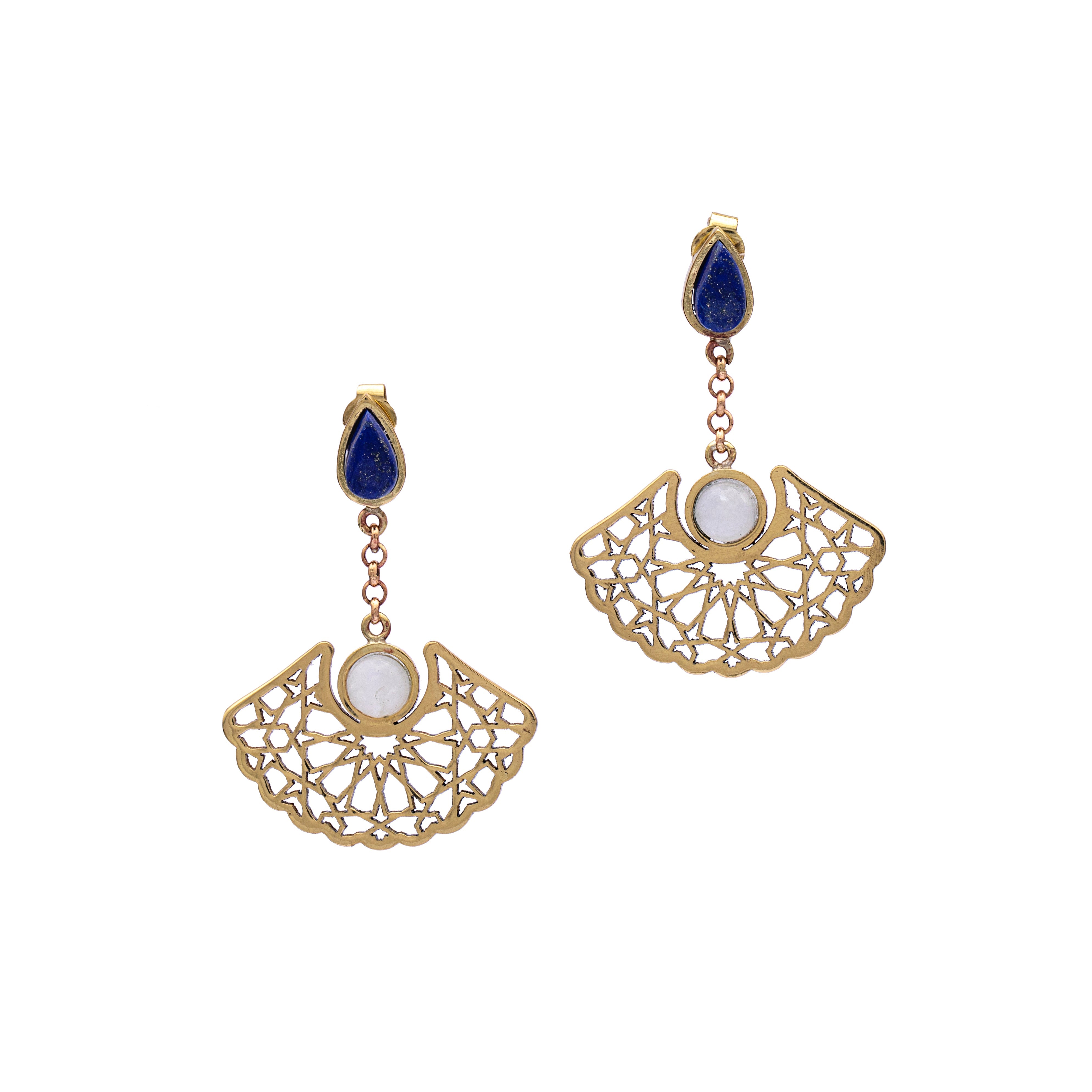 Fakhr-e-Thatta - Natural Lapis Lazuli Earrings