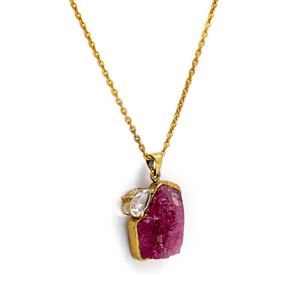 Surkh Sitarah - Natural Ruby Necklace