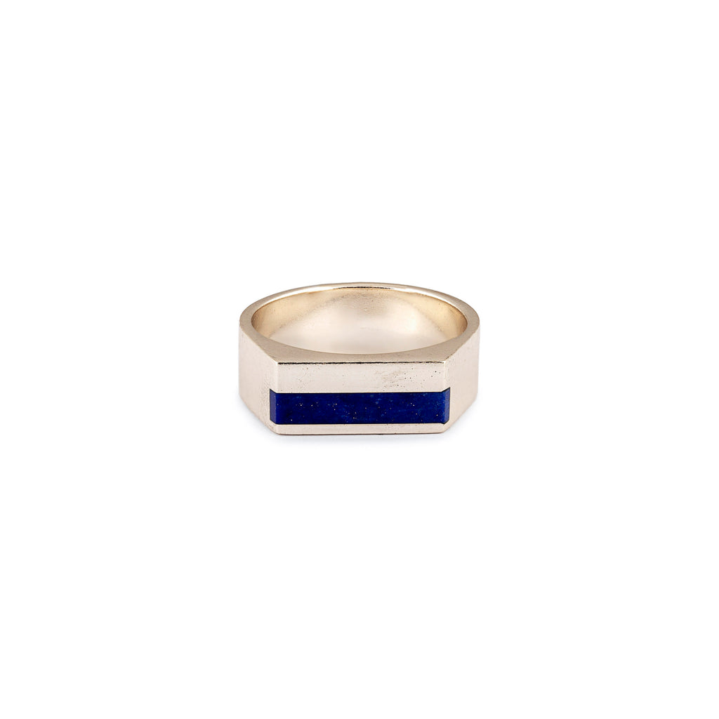 Lajward - Lapis Lazuli Silver Ring for Men