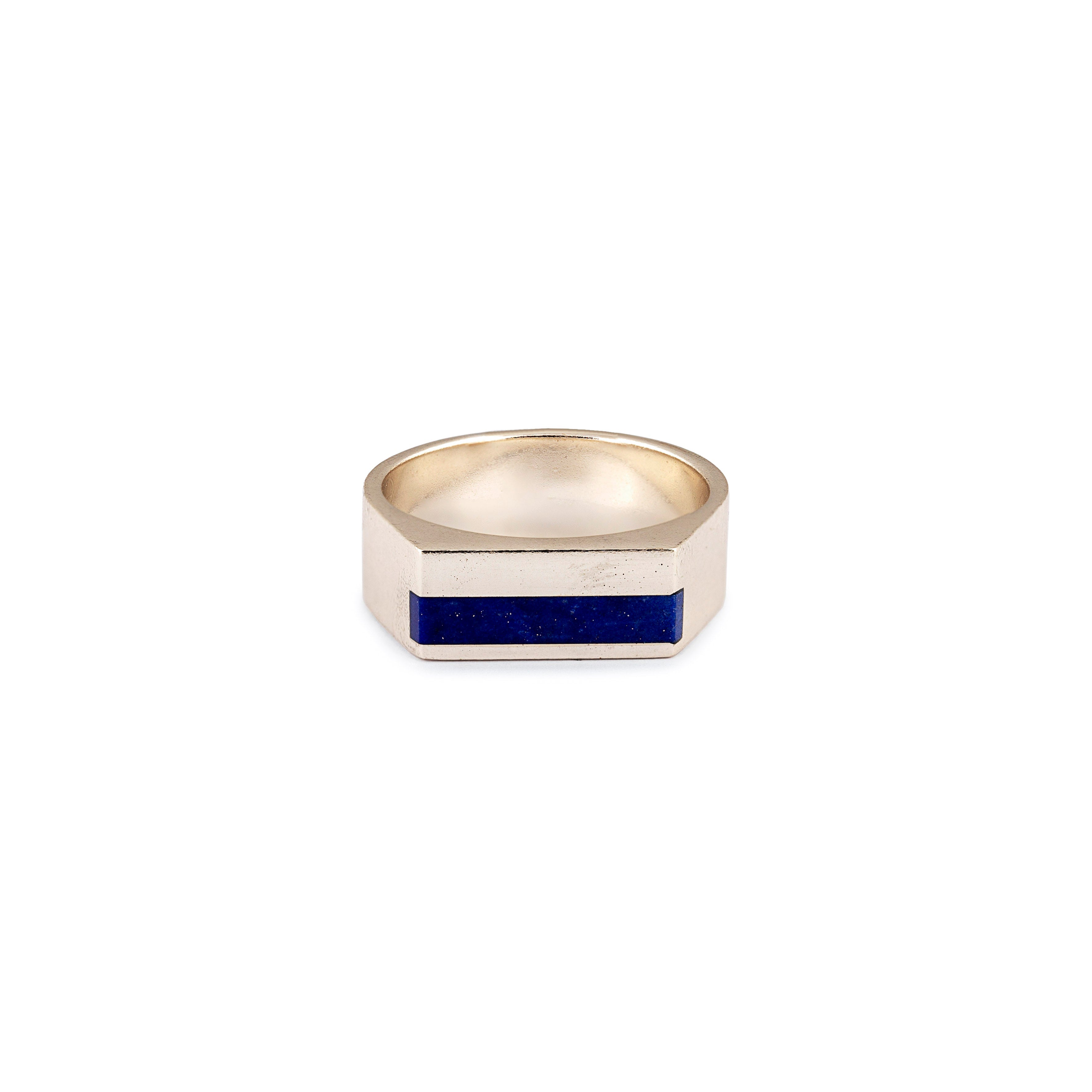 Lajward - Lapis Lazuli Silver Ring for Men