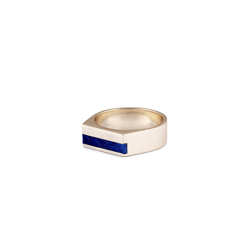 Lajward - Lapis Lazuli Silver Ring for Men